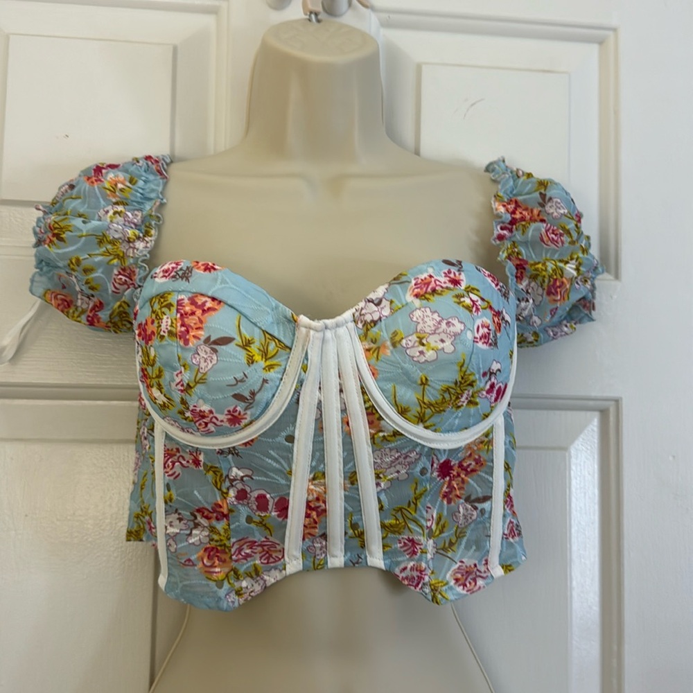 Beautiful floral off shoulder top